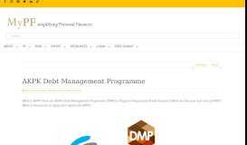 
							         AKPK Debt Management Programme – MyPF.my								  
							    