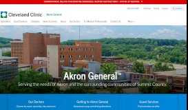 
							         Akron General - Cleveland Clinic								  
							    