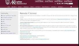 
							         AKS Lytham > Community > Remote IT Access								  
							    