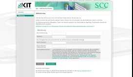 
							         Aktivierung - KIT - SCC - Self-Service-Portal								  
							    