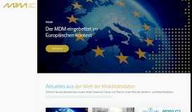 
							         Aktuell - MDM Portal - Mobilitäts Daten Marktplatz MDM								  
							    