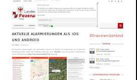 
							         Aktuelle Alarmierungen – LFV-Tirol								  
							    