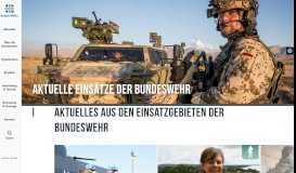 
							         Aktuelle Einsätze der Bundeswehr - Einsatz Bundeswehr								  
							    