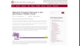 
							         Aktuelle Firewall Störung in der Wortmann TERRA Cloud - Terminal ...								  
							    