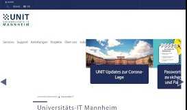 
							         Aktuelle Informationen - Universität Mannheim								  
							    