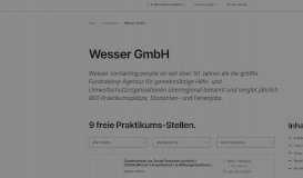 
							         Aktuelle Praktikumsplätze bei Wesser GmbH – Praktikum.info								  
							    
