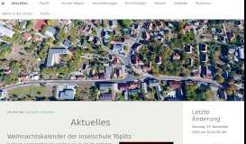 
							         Aktuelles - Willkommen im Töplitz Portal								  
							    