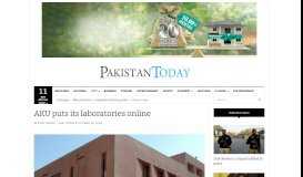 
							         AKU puts its laboratories online | Pakistan Today								  
							    