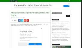 
							         Akwa Ibom State Polytechnic Students Portal Login - Schoolinfong.com								  
							    
