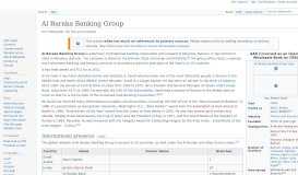 
							         Al Baraka Banking Group - Wikipedia								  
							    
