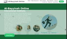 
							         Al-Bayyinah Online Institute on Strikingly								  
							    