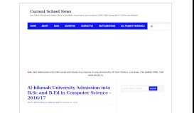
							         Al-Hikmah University Admission Form 2018 and How to Apply for ...								  
							    