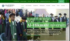 
							         Al-Hikmah University, Ilorin – Learning for Wisdom and Morality								  
							    