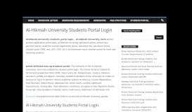 
							         Al-Hikmah University Students Portal Login - Eduloaded								  
							    