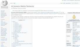 
							         Al Jazeera Media Network - Wikipedia								  
							    