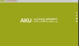 
							         AL KAFAAT University | Home								  
							    