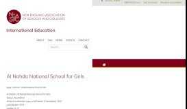 
							         Al Nahda National School for Girls | NEASC | CIE | International ...								  
							    