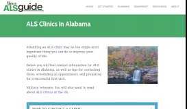 
							         Alabama ALS Clinics - Your ALS Guide								  
							    