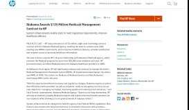 
							         Alabama Awards $135 Million Medicaid Management ... - HP News								  
							    