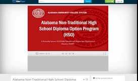 
							         Alabama Non-Traditional High School Diploma Option ...								  
							    
