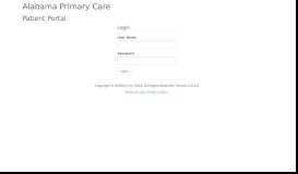 
							         Alabama Primary Care - Patient Portal | Login								  
							    