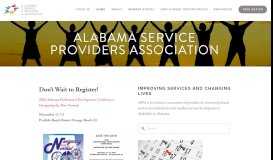 
							         Alabama Service Providers Association								  
							    