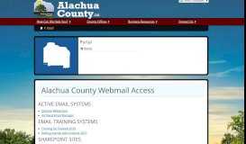 
							         Alachua County Webmail Access								  
							    