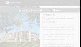 
							         Alamance Reserve Apartments 1720 Old St Marks Church Rd ...								  
							    