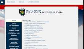 
							         ALAMO REGION PUBLIC SAFETY SYSTEM WEB PORTAL								  
							    