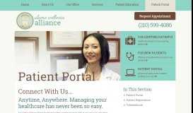 
							         Alamo Wellness Alliance Patient Portal | New Braunfels TX								  
							    