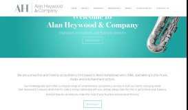 
							         Alan Heywood & Company: Accountants in West Hampstead								  
							    