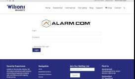 
							         Alarm Dot Com Login - Wilson Security Limited								  
							    