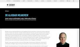 
							         Alasdair McAndrew | Victoria University | Melbourne Australia								  
							    