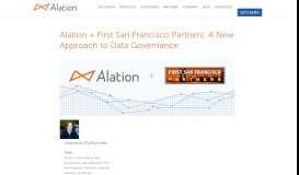 
							         Alation + First San Francisco Partners: A New Approach to Data ...								  
							    