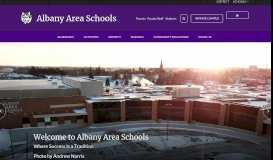 
							         Albany Area Schools: Home								  
							    