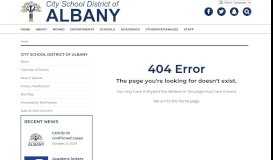 
							         Albany City Schools, Parent & Student Portal - City School District of ...								  
							    