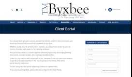 
							         Albany, NY Accounting Firm | Client Portal Page | T.M. Byxbee								  
							    