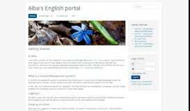 
							         Alba's English portal								  
							    