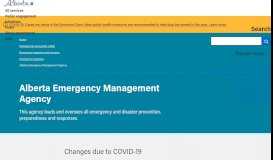 
							         Alberta Emergency Management Agency | Alberta.ca								  
							    