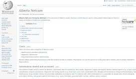 
							         Alberta Netcare - Wikipedia								  
							    