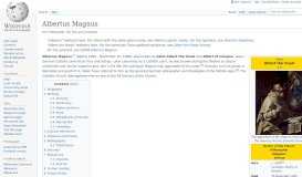 
							         Albertus Magnus - Wikipedia								  
							    
