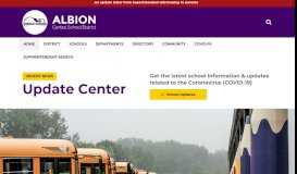
							         Albion Central Schools: Welcome to School District								  
							    
