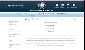 
							         Albion School • Page - Mendocino K-8 Schools								  
							    