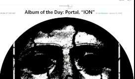 
							         Album of the Day: Portal, “ION” « Bandcamp Daily								  
							    