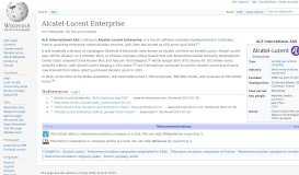 
							         Alcatel-Lucent Enterprise - Wikipedia								  
							    