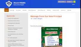 
							         Alcorn Middle / Homepage - Richland County School District One								  
							    