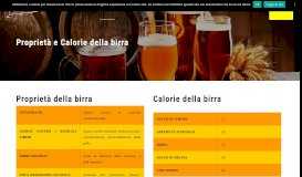 
							         Alcune proprietà e calorie - Birra.it | Il portale della birra - Compra e ...								  
							    