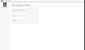 
							         Aldi Supplier Portal - FSL Reporting Home								  
							    