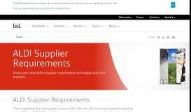 
							         ALDI Supplier Requirements - BSI Group								  
							    