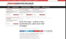 
							         ALDI Talk Login - einfach in den Kundenbereich 